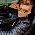 Retro Steampunk Polarized Sunglasses with Yellow Lens