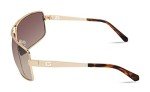 GUESS Men’s Gold Navigator Pilot Sunglasses, 68mm