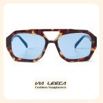 Trendy Retro Hexagonal Aviator Sunglasses for Women