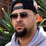 Rimless Purple Gradient Retro 90's Square Sunglasses