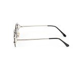 Rimless Purple Gradient Retro 90's Square Sunglasses