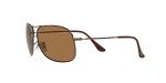 Ray-Ban RB3267 Brown Polarized Aviator Sunglasses