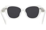 Prada Talc/White Dark Grey Square Sunglasses 56mm