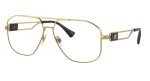 Versace VE1287 Gold Pilot Sunglasses for Men