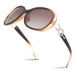 Trendy Oversized Polarized Designer Sunglasses for Women