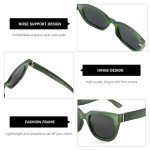 ZENOTTIC Retro Polarized Square Sunglasses for Women