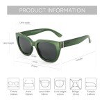 ZENOTTIC Retro Polarized Square Sunglasses for Women