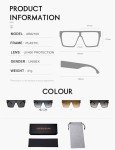Trendy Oversized Square Sunglasses for Everyone