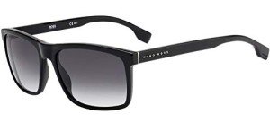 Hugo Boss Men's Rectangular Black Sunglasses 58mm