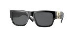 Versace VE4406 Black Rectangle Sunglasses + Eyewear Kit