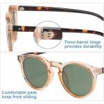 Gleyemor Retro Polarized Round Sunglasses for All