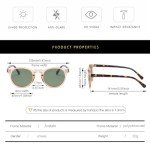 Gleyemor Retro Polarized Round Sunglasses for All