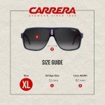 Carrera CA1001/S Blue Red Aviator Sunglasses Bundle