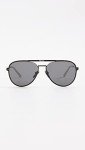 Prada Matte Black Aviator Sunglasses