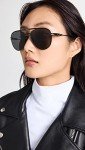 Prada Matte Black Aviator Sunglasses