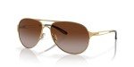 Oakley Women's Aviator Sunglasses in Gold/Brown Gradient