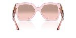 Versace Women's Transparent Pink Sunglasses with Mirror Lenses