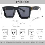 Stylish Oversized Square Sunglasses for Men