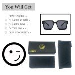 Stylish Oversized Square Sunglasses for Men