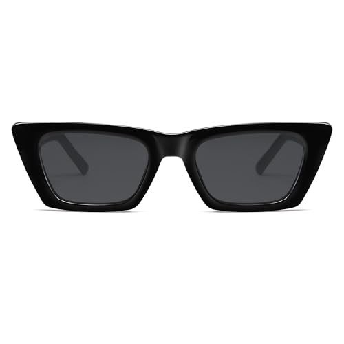 Trendy Polarized Rectangle Cat Eye Sunglasses SJ2354