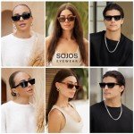 Trendy Polarized Rectangle Cat Eye Sunglasses SJ2354