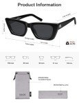Trendy Polarized Rectangle Cat Eye Sunglasses SJ2354