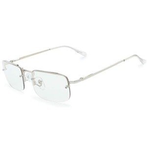 Fresh Minimalist Small Rectangular Sunglasses - Silver