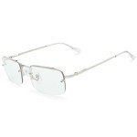 Fresh Minimalist Small Rectangular Sunglasses - Silver
