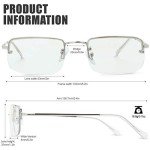 Fresh Minimalist Small Rectangular Sunglasses - Silver