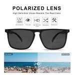 VANLINKER Polarized Square Sunglasses with UV Protection