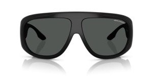 Armani Exchange Men's Matte Black Aviator Sunglasses