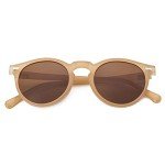 Gleyemor Vintage Polarized Round Sunglasses for Men