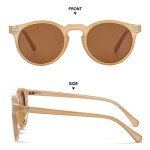 Gleyemor Vintage Polarized Round Sunglasses for Men