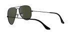Ray-Ban Classic Aviator Sunglasses, Black/G-15 Green
