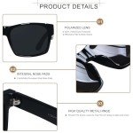 LYZOIT Oversized Polarized Sunglasses for Big Heads
