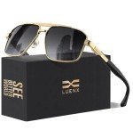 LUENX Polarized Aviator Sunglasses for Men