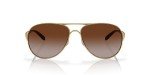 Oakley Women's Aviator Sunglasses in Gold/Brown Gradient