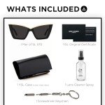 SAINT LAURENT SL 570 Cat-Eye Sunglasses Bundle