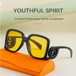 Personalized Large Frame Women's Sunglasses with Logo