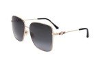 Jimmy Choo Women's Polarized Rectangular Sunglasses - Black Gold