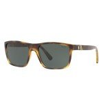 Ralph Lauren Shiny Dark Havana Rectangle Sunglasses