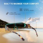 FEISEDY Square Flat Top Shield Sunglasses