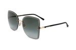 Jimmy Choo Leti Black/Gold Square Sunglasses 62mm
