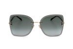 Jimmy Choo Leti Black/Gold Square Sunglasses 62mm