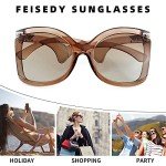 FEISEDY Oversized Butterfly Sunglasses for Women
