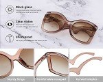 FEISEDY Oversized Butterfly Sunglasses for Women