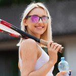 Women's Polarized Wrap Around Sports Sunglasses