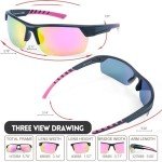 Women's Polarized Wrap Around Sports Sunglasses