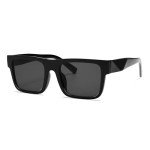 VANLINKER Trendy Black Square Sunglasses with UV Protection