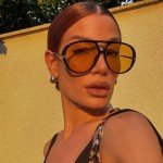 Trendy Oversized Aviator Sunglasses for Women